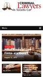 Mobile Screenshot of criminallawyerintorontoca.com
